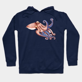 Blue tentacle octopus Hoodie